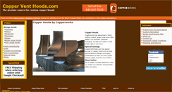 Desktop Screenshot of copperventhoods.com